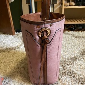 Tall Pink Shoulder Bag and Wallet